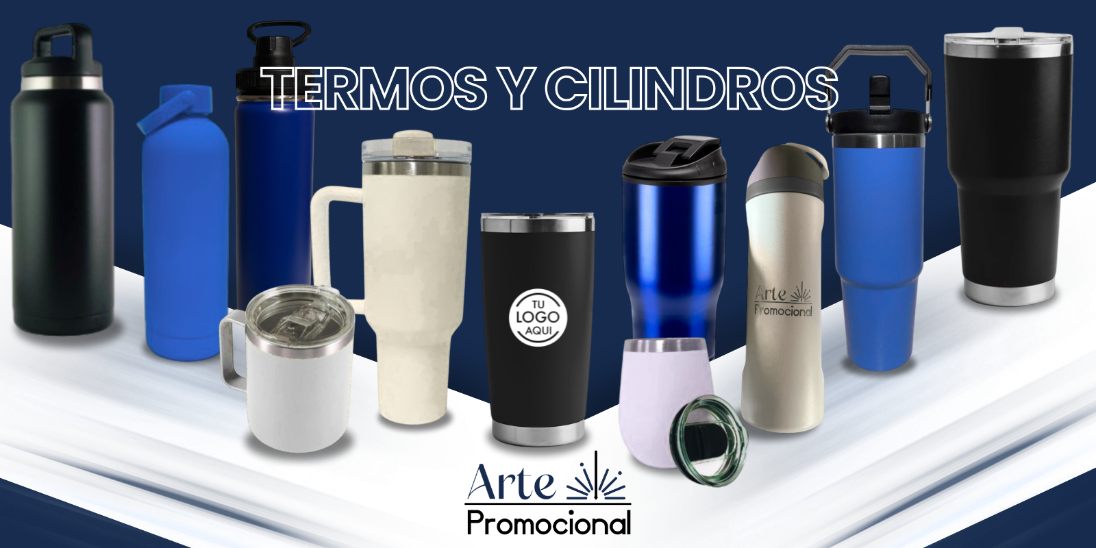 Termos y cilindros de acero inoxidable! El promocional mas usado por el consumidor final!