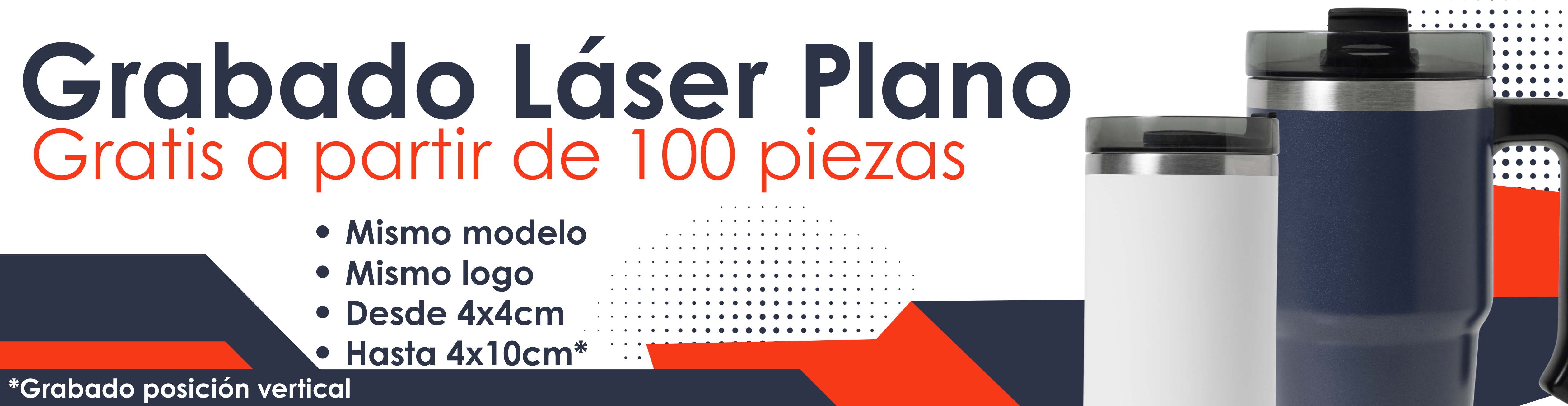 Termos y cilindros con grabado GRATIS - Min. 100 PIEZAS