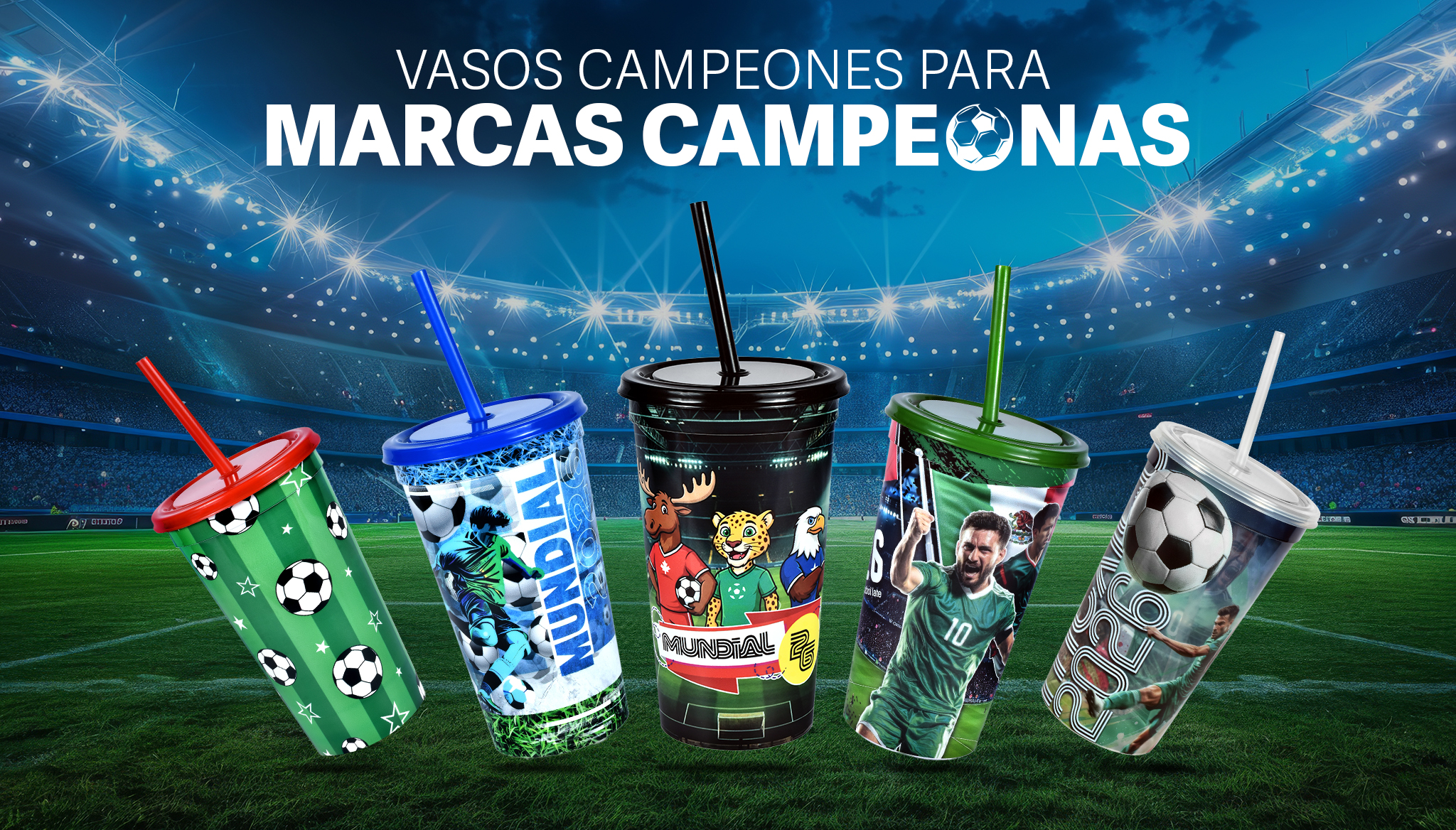 VASOS PROMOCIONALES PARA EL MUNDIAL