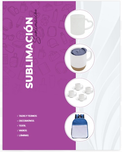 Catalogo Sublimación