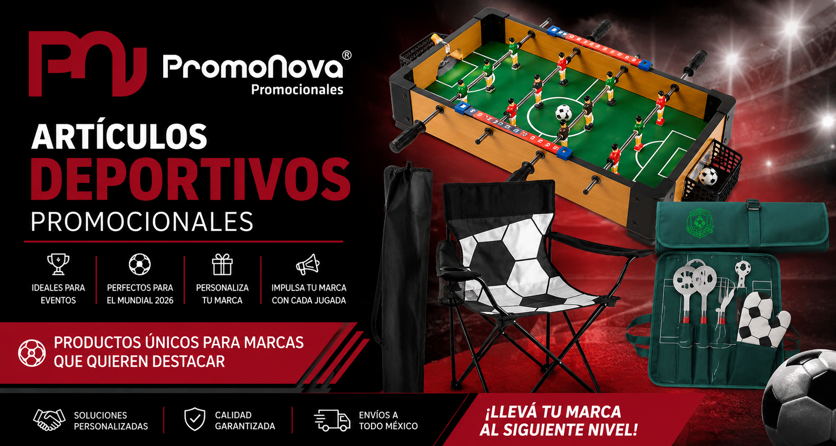 Articulos  Deportivos promocionales para el mundial