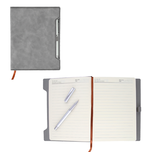 Agendas de estilo minimalista sobre una superficie