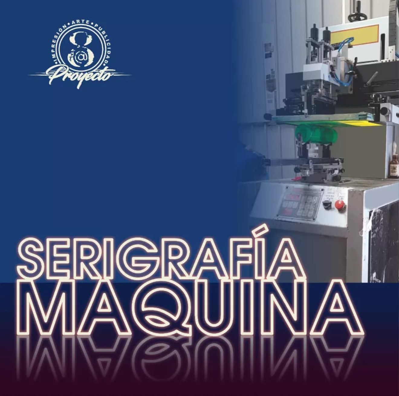 serigrafía a maquina