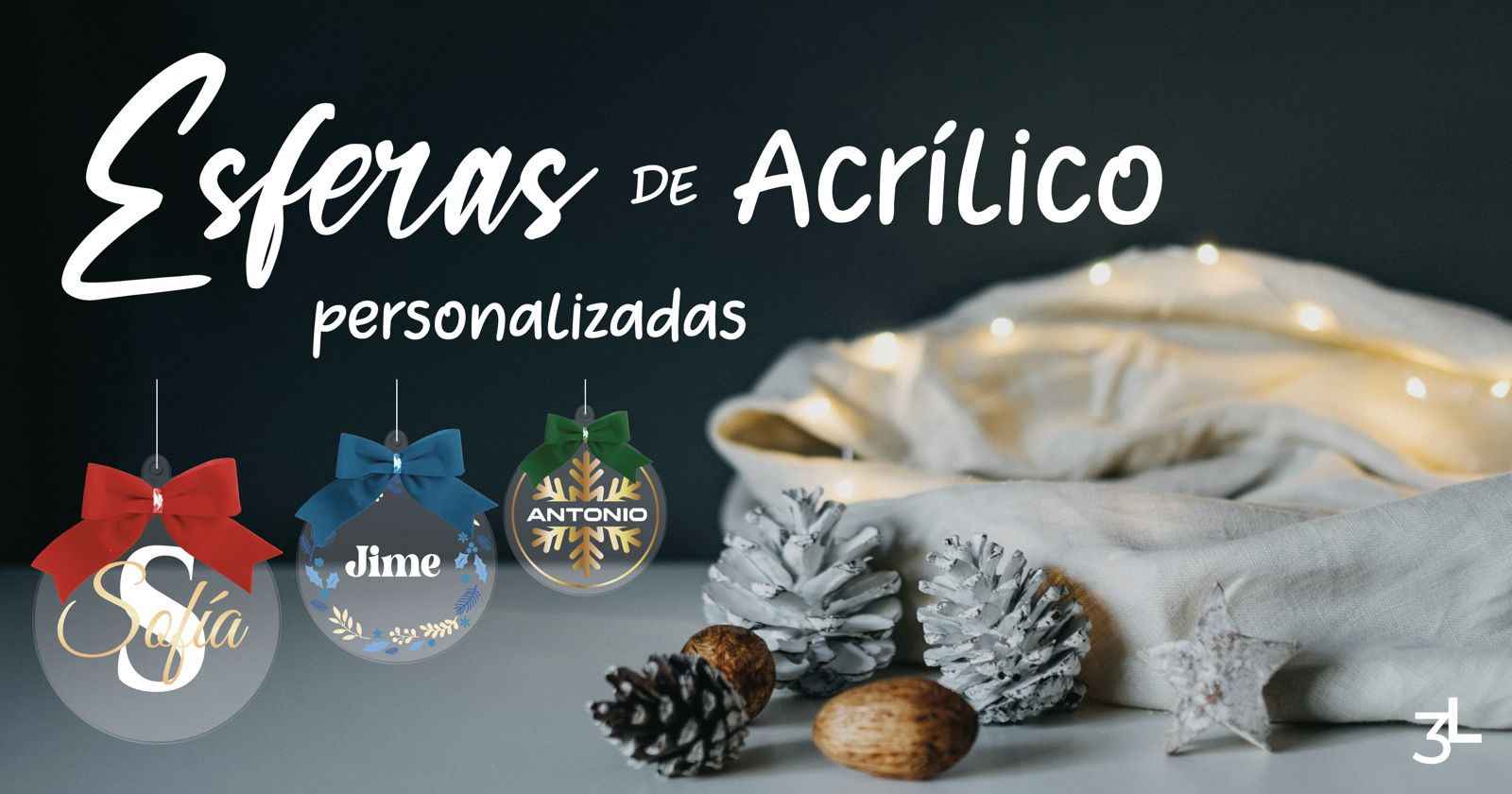 Esferas acrilico personalizadas