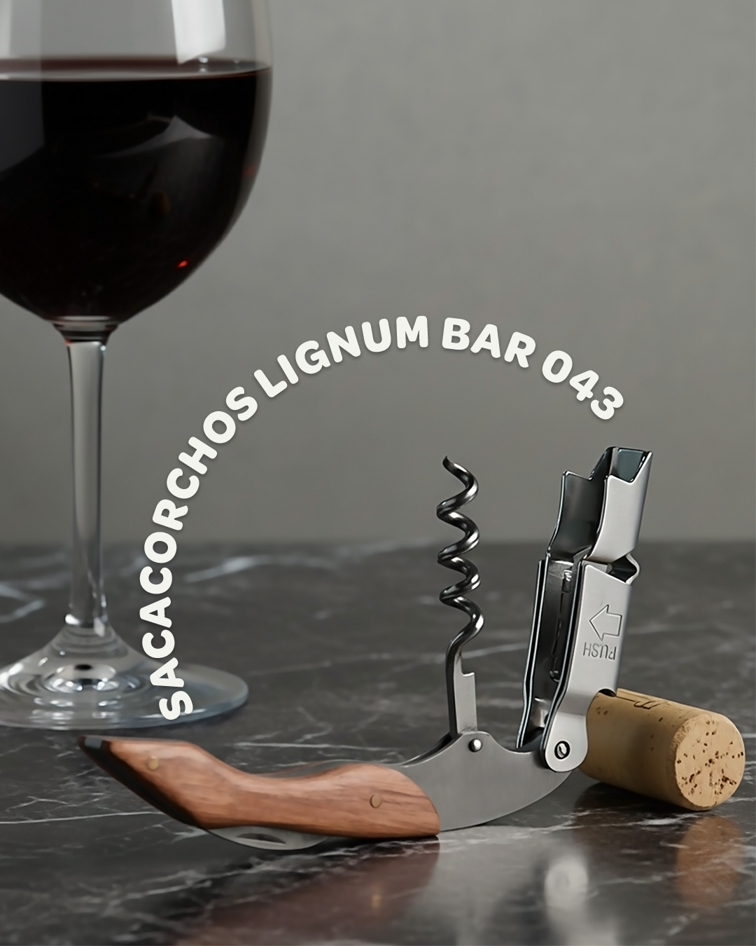 Sacacorchos de acero inoxidable. Ideal para los má